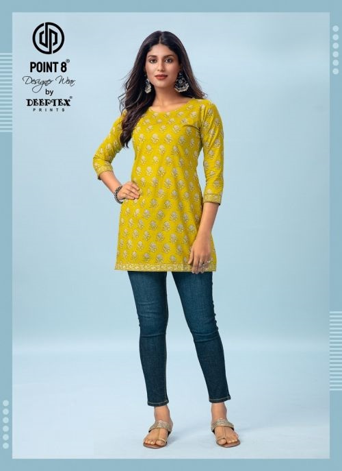 Deeptex Scarlet 1 Cotton Printed Short Tops Collection