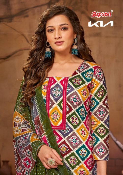 Bipson Kia 2250 Foil Printed Cotton Dress Material