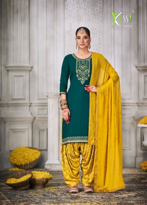 Kessi Shangar By Patiala House 22 Silk Punjabi Dress Material Collection