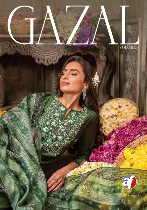 Af Gazal 3 Wholesale Designer Kurti Bottom And Dupatta Collection