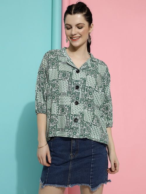 Aakruti Vol 44 Rayon Stylish Western Ladies Fancy Shirt Wholesalers