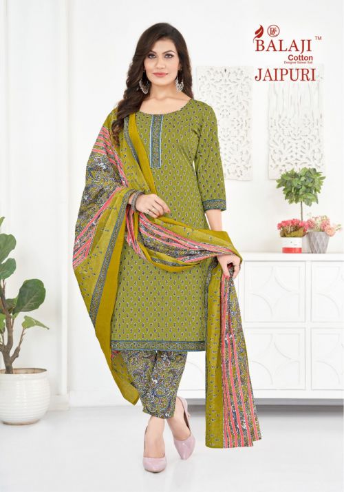 Balaji Jaipuri 4 Printed Cotton Daily Wear Kurti Pant With Dupatta