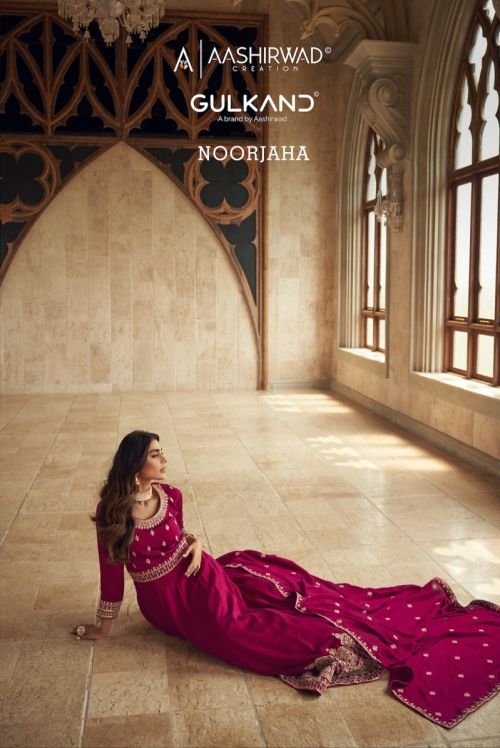 Aashirwad Noorjaha Premium Silk Embroidery Designer Suit Collection