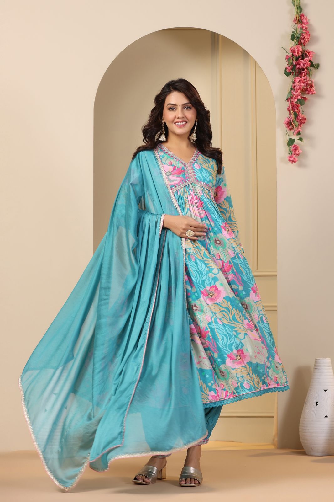 Akshar Designer Anarkali Long Alia Cut Long Kurti Collection