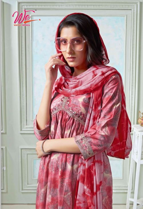 We Ethnic Wear Alia Cut Kurti Pant With Dupatta Collection