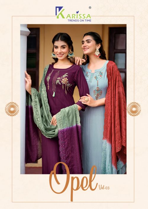 Karissa Opel Vol 3 Premium Ready made Kurti Pant With Dupatta Collection