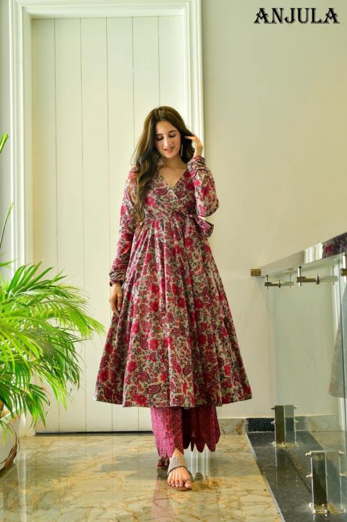 Anjula Vol 2 Printed Plus Size Heavy Collection Long Kurtis