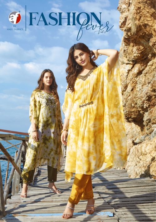 Af Fashion Fever 3 Stylish Designer Kaftan With Pant Collection