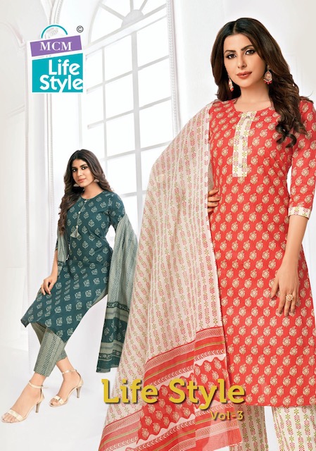 Mcm Life Style Vol 3 Daily Wear Cotton Dress Material Collection