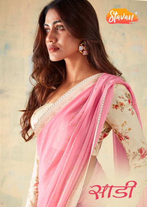 Stavan Sadi Georgette Bollywood Saree Collection