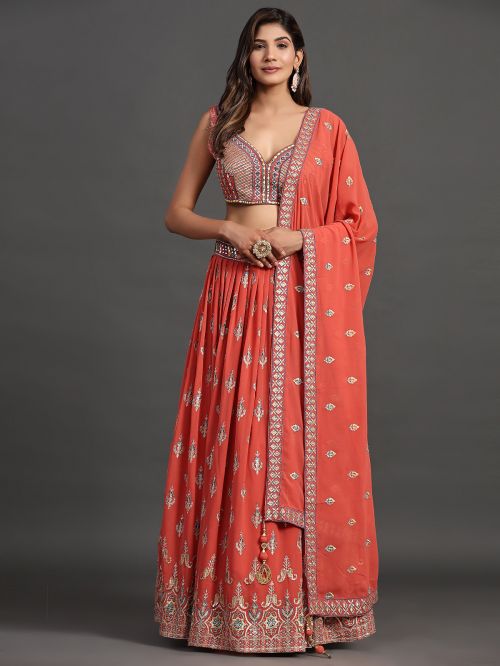 Arya Mahira Vol 6 Georgette Party Wear Lehenga Choli Collection