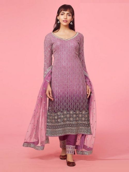 4104 Master Embroidery Georgette Salwar Kameez Collection