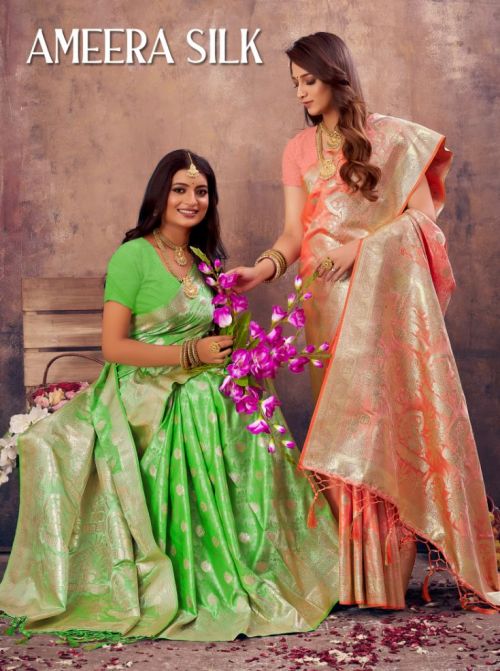Bunawat Ameera Wedding Banarasi Silk Saree Collection