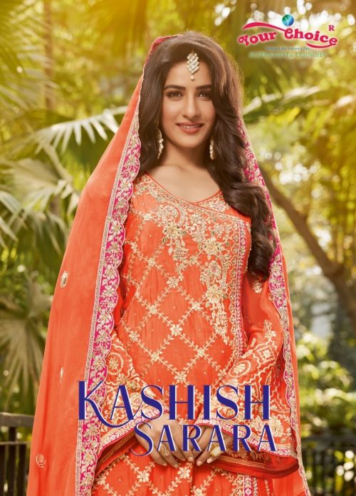 Your Choice Kashish Sarara Designer Embroidery Salwar Kameez Wholesale