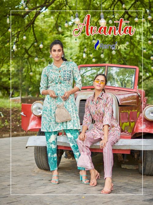 Rangjyot Avanta Vol 1 Premium Western Stylish Top Bottom Set