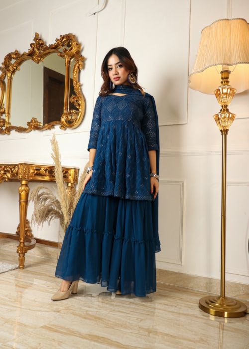 Dream Z 36 Anarkali Kurti Pant With Dupatta Set