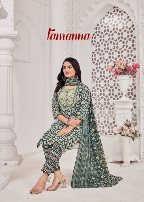 Tamanna 1001 Rayon Kurti Pant With Dupatta Collection