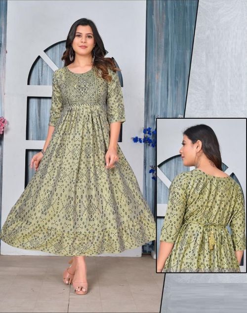 Golden Beautiful Look Vol 1 Anarkali Kurti Collection