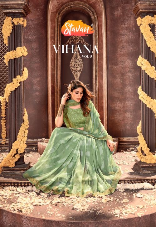 Stavan Vihana Vol 5 Bandhni Saree Collection