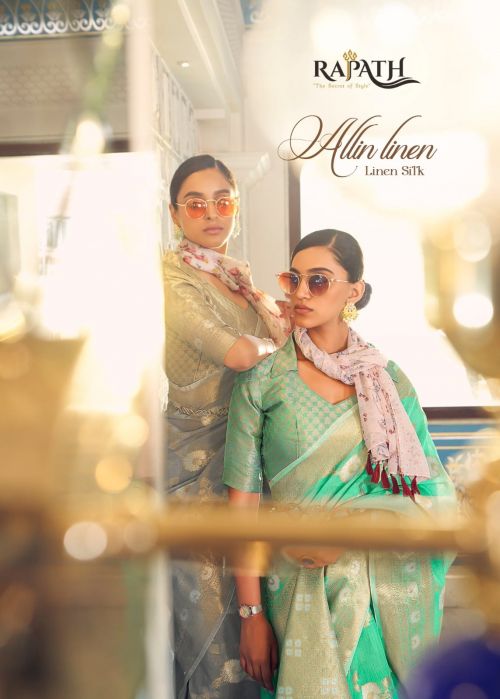 Rajpath Allin Linen Weaving Festive Wear Saree