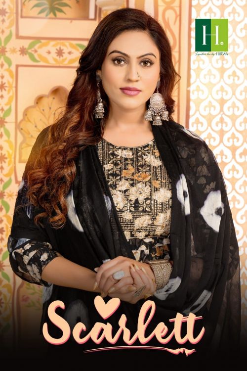 Hirwa Scarlett Designer Naira Cut Kurti Pant With Dupatta