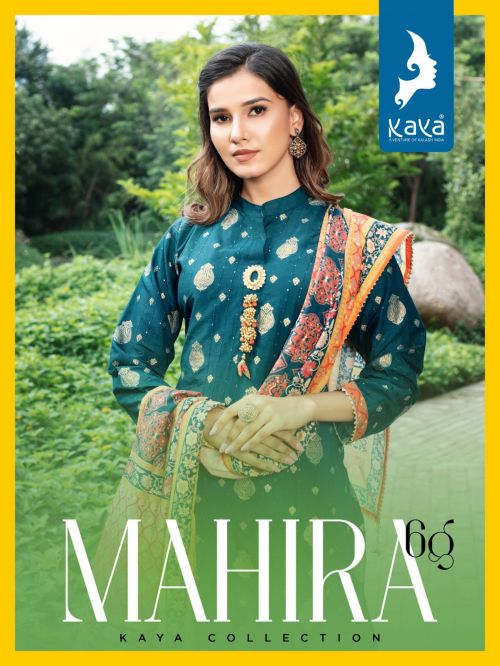 Kaya Mahira Chanderi Jacquard Kurti Pant With Dupatta Collection