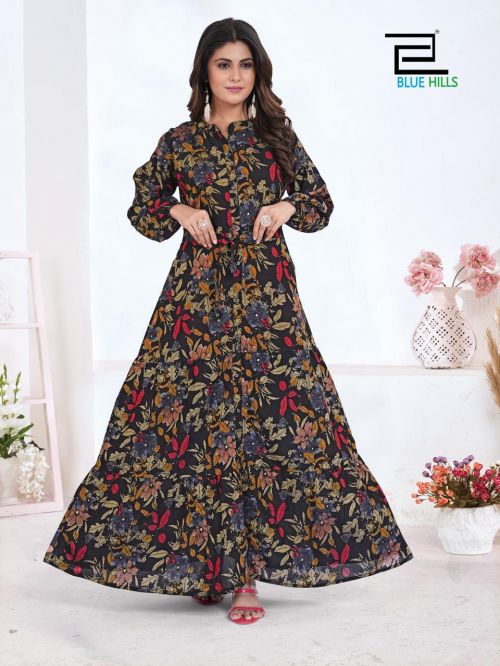 Blue Hills Feel Good Printed Anarkali Kurti Collection