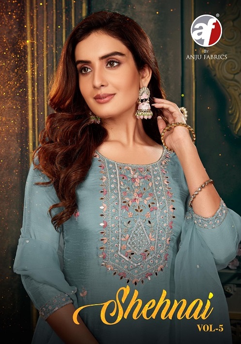 Af Shehnai Vol 5 Viscose Kurti Pant With Dupatta Collection