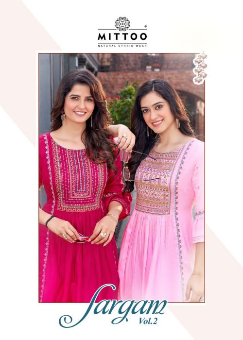 Mittoo Sargam Vol 2 Rayon Embroidery Kurti Collection
