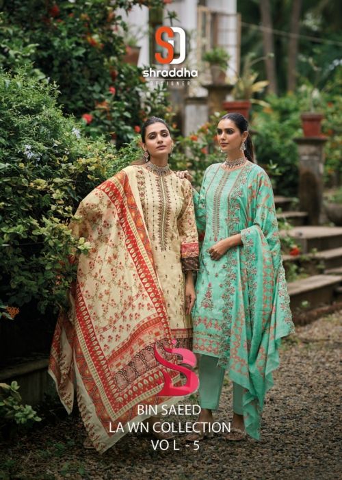 Shraddha Bin Saeed Lawn Collection Vol 5 Pakistani Salwar Kameez