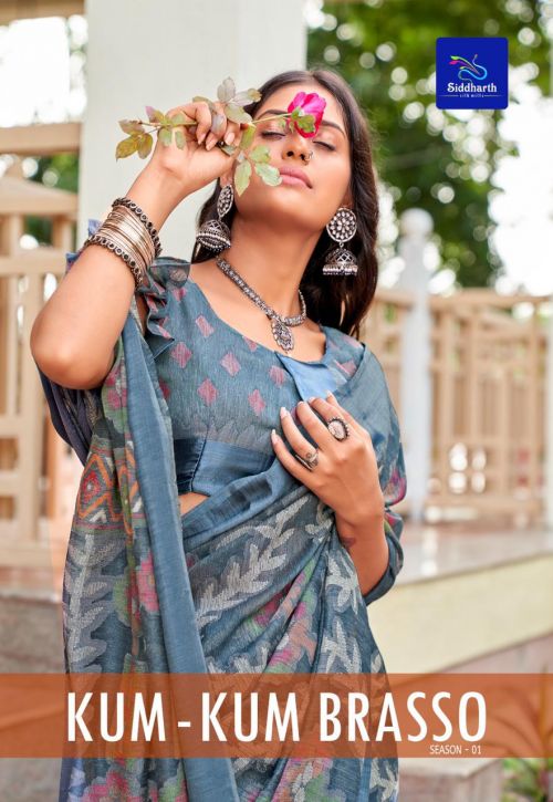 Siddharth Kum Kum Brasso Vol 1 Brasso Casual Wear Saree Collection