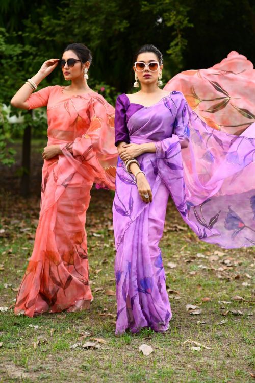 Sc Ws Riddhi Print Soft Organza Silk Saree Collection