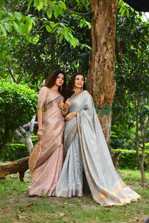 Sc Ws Vishwa Butti Maheshwari Weaving Silk Saree Collection