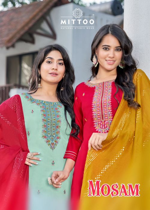 Mittoo Mosam Viscose Weaving Fancy Ready Made Kurti Collection