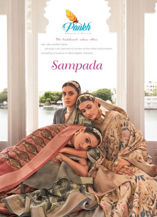 Pankh Sampada Party Wear Digital Printed Silk Saree Collection