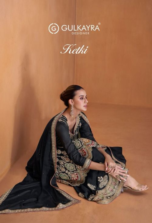 Gulkayra Ketki Real Chinon Embroidery Designer Salwar Kameez Collection