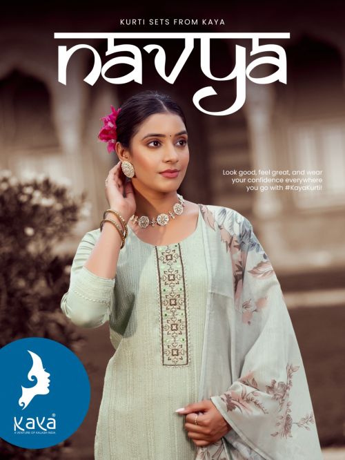 Kaya Navya Fancy Designer Ready Made Kurti Pant With Dupatta Set