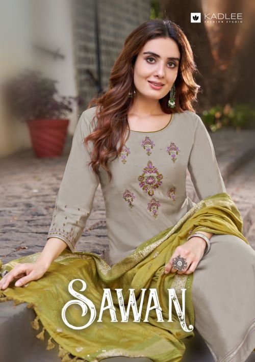 Kadlee Sawan Rayon Weaving Rayon Ready Mad Kurti Collection
