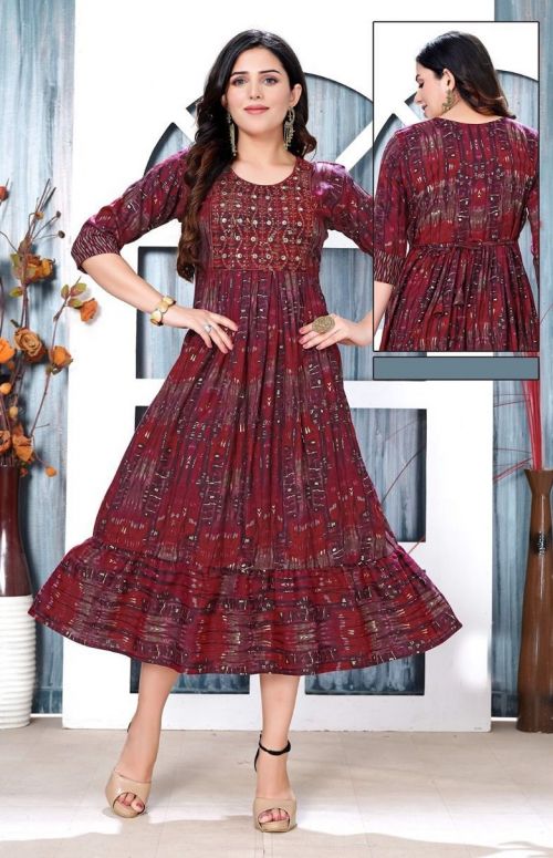 Beauty Queen Ice Cream Anarkali Kurti Collection