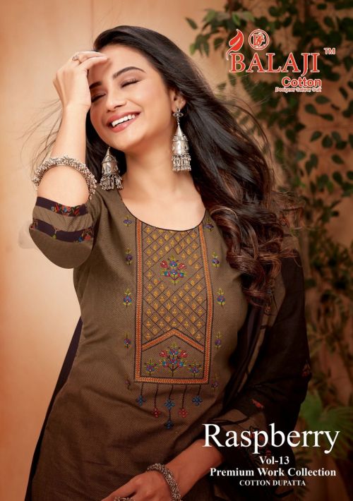 Balaji Raspberry Vol 13 Exclusive Cotton Embroidery Dress Material