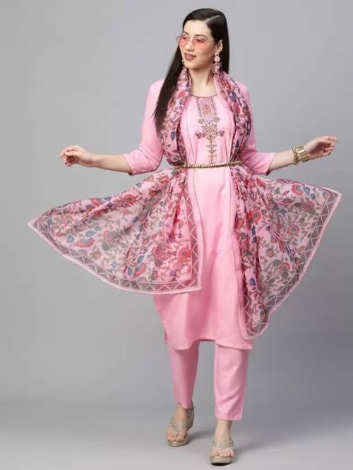 Shubh 22 Rayon Festive Wear Kurti Pant With Dupatta Collection