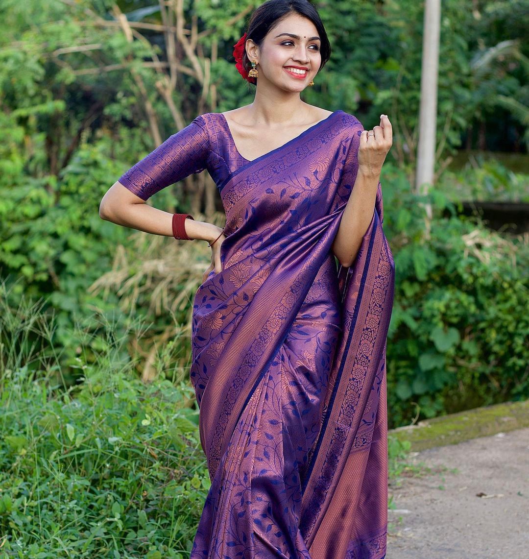 RAASHI Vol 1Jacquard Litchi Silk Banarasi Saree Collection