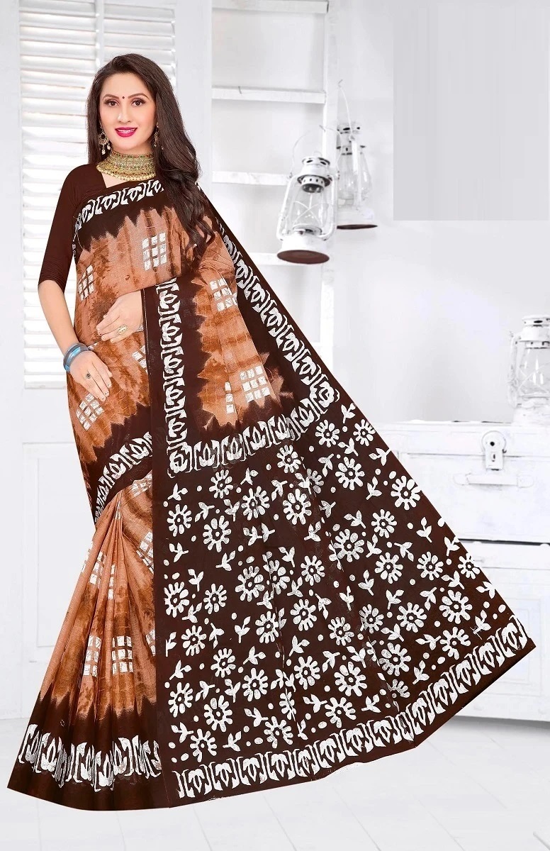 Jk Fancy Batik Vol 3 Printed Cotton Saree Collection