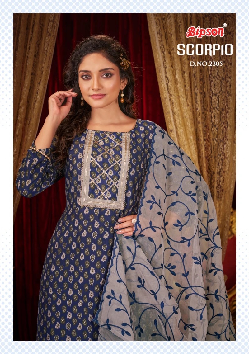 Bipson Scorpio 2305 Fancy Printed Dress Material Collection