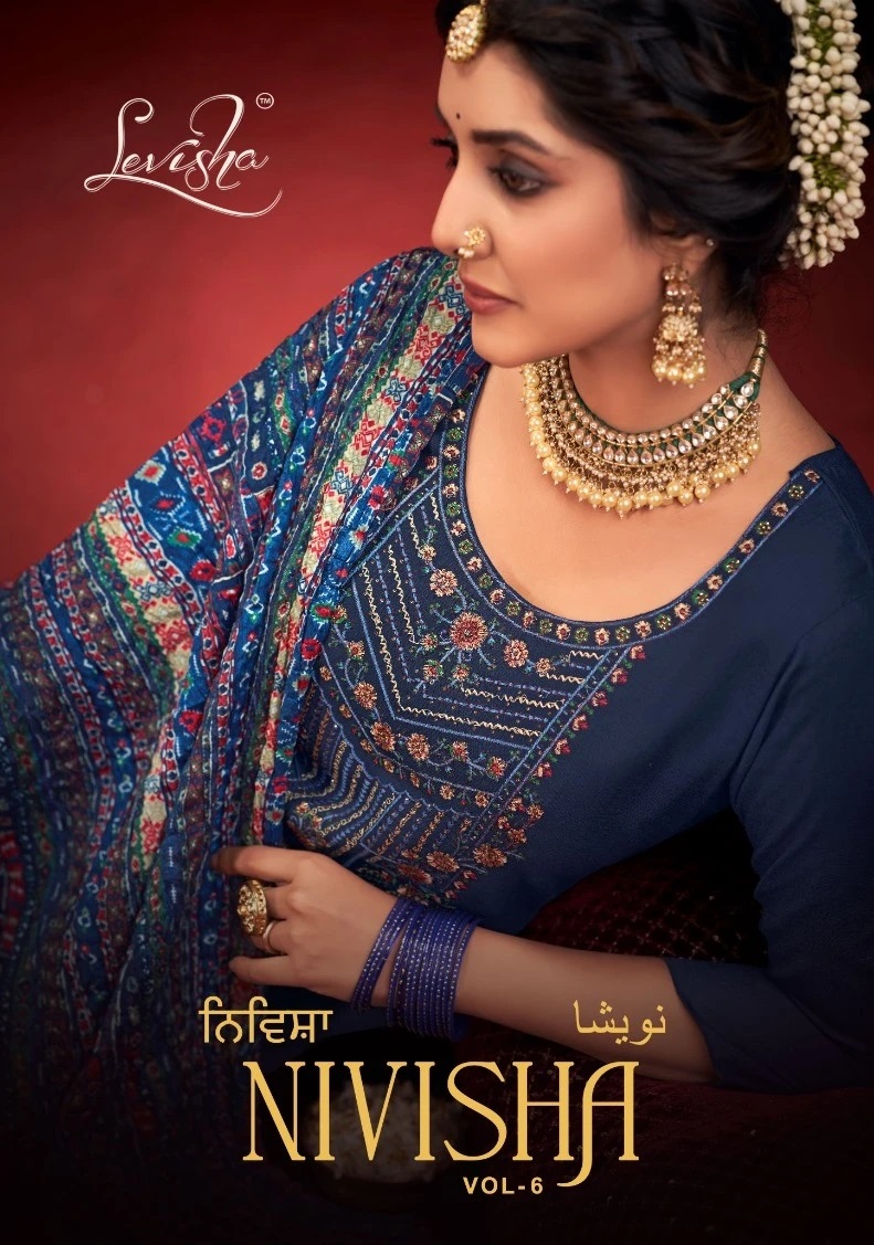 Levisha Nivisha Vol 6 Rayon Designer Dress Material