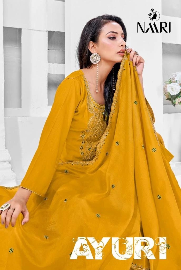 Naari Ayuri Viscose Designer Dress Material Collection