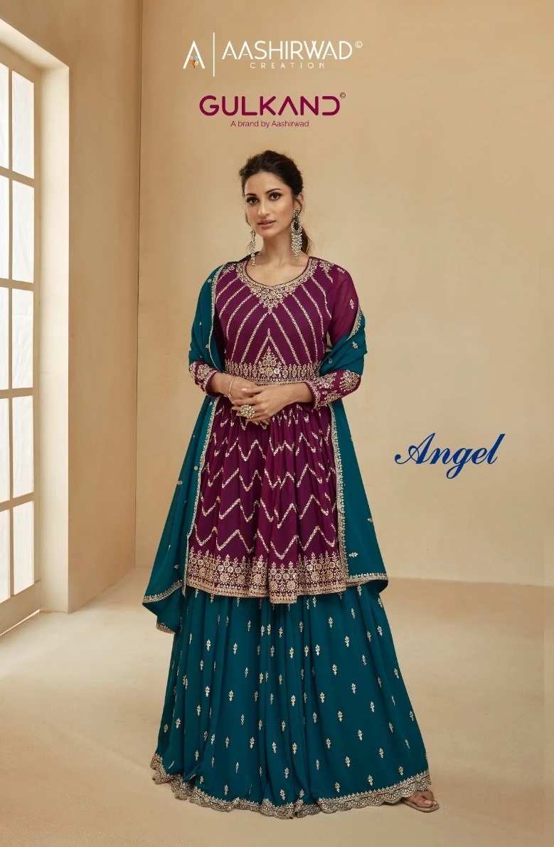 Aashirwad Gulkand Angel Real Designer Georgette Salwar Kameez