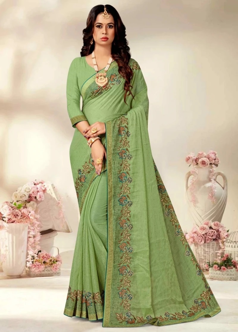 Ronisha Madhosh Fancy Embroidery Saree Collection
