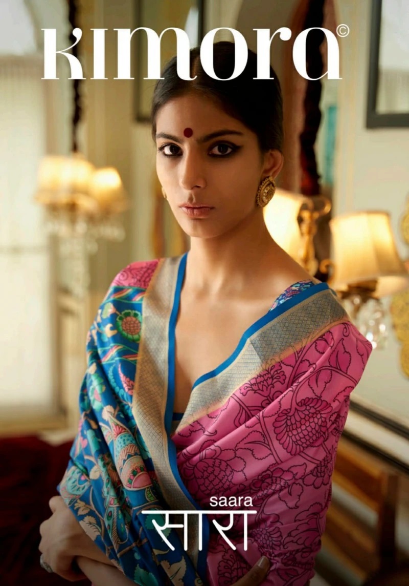 Kimora Saara Soft Tusser Silk Saree