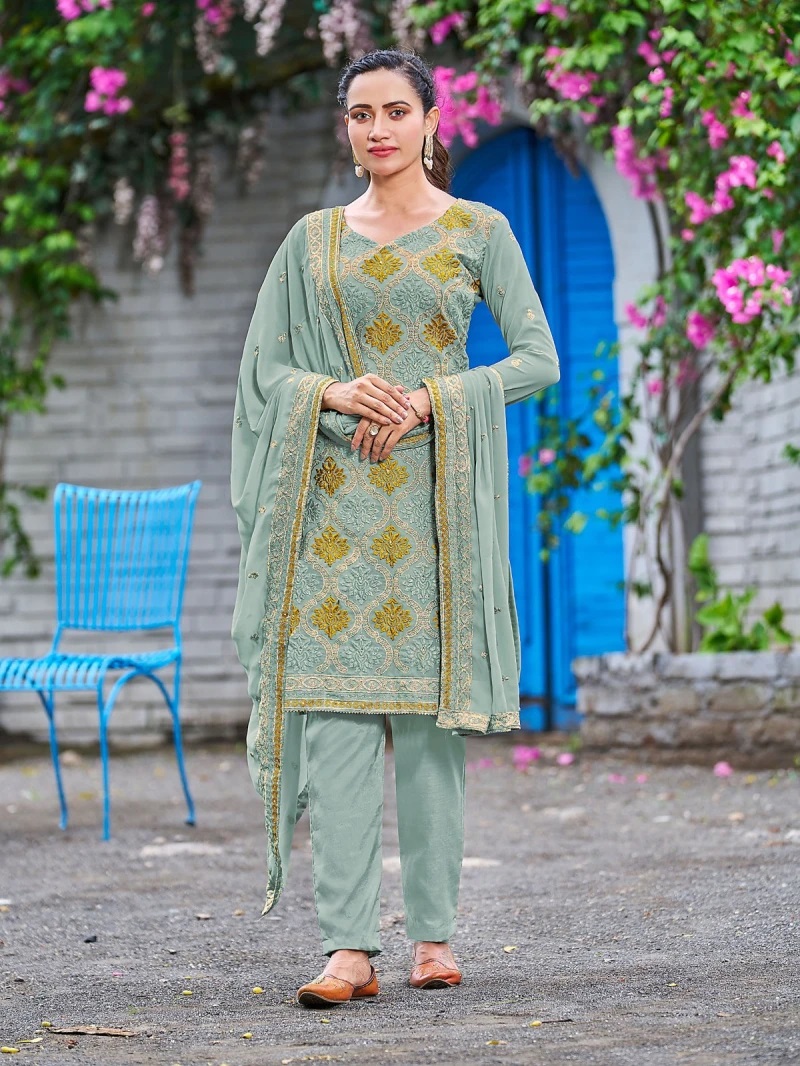 Om 3001 Embroidery Designer Salwar Kameez Collection